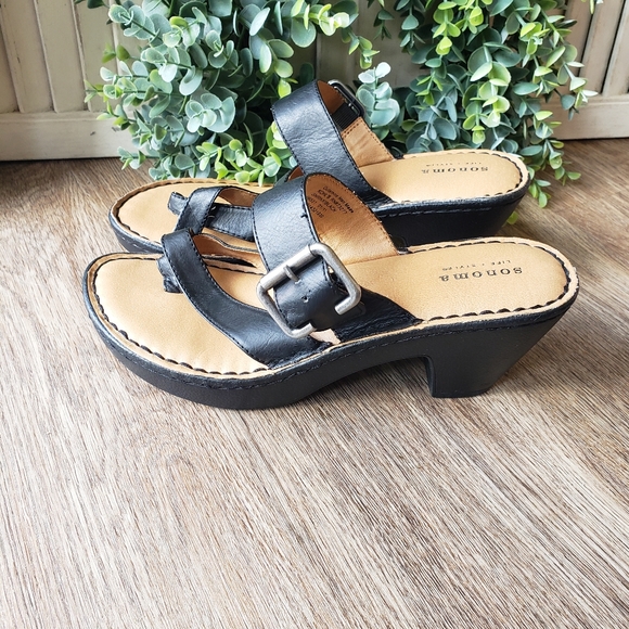Sonoma Shoes - Sonoma Rikki Black Summer Sandals Women's Size 7.5